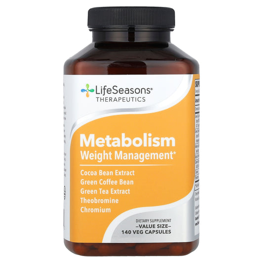 LifeSeasons, Therapeutics, Metabolism, Weight Management, 140 Veg Capsules