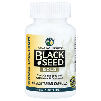 Amazing Herbs, Black Seed™, Gold, 60 Vegetarian Capsules