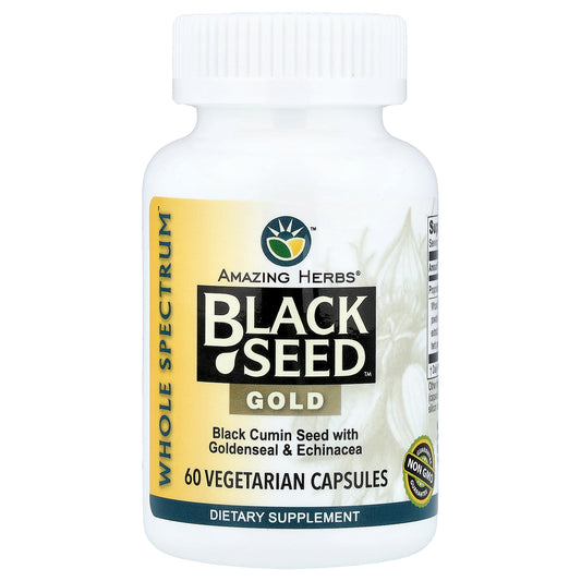 Amazing Herbs, Black Seed™, Gold, 60 Vegetarian Capsules