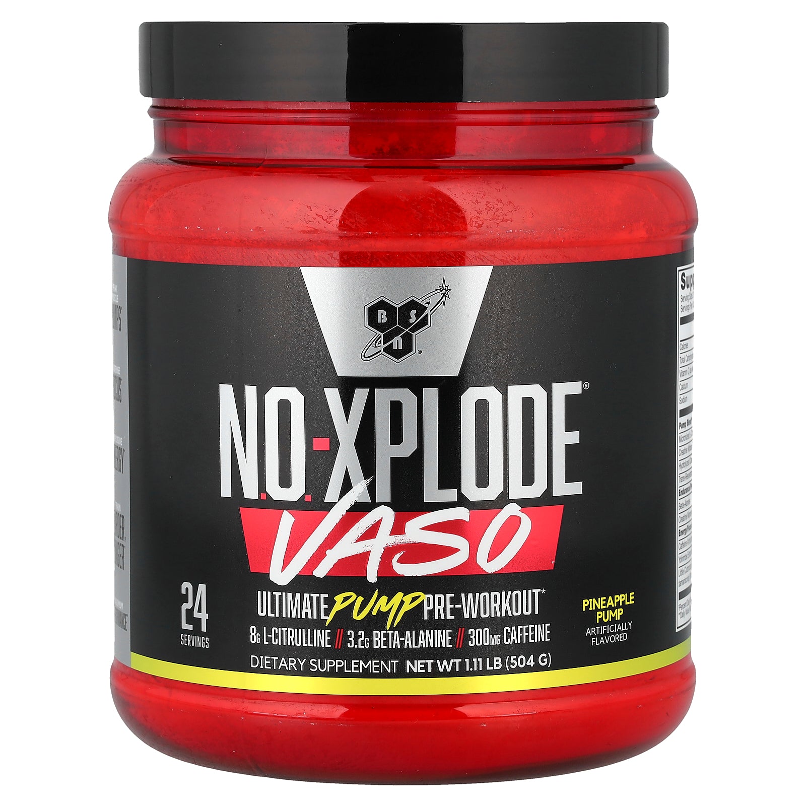 BSN, No-Xplode® VASO, Ultimate Pump Pre-Workout, Pineapple Pump, 1.11 lb (504 g)