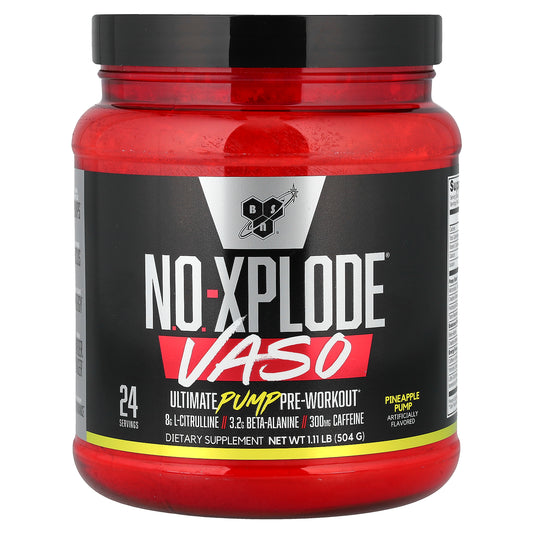 BSN, No-Xplode® VASO, Ultimate Pump Pre-Workout, Pineapple Pump, 1.11 lb (504 g)