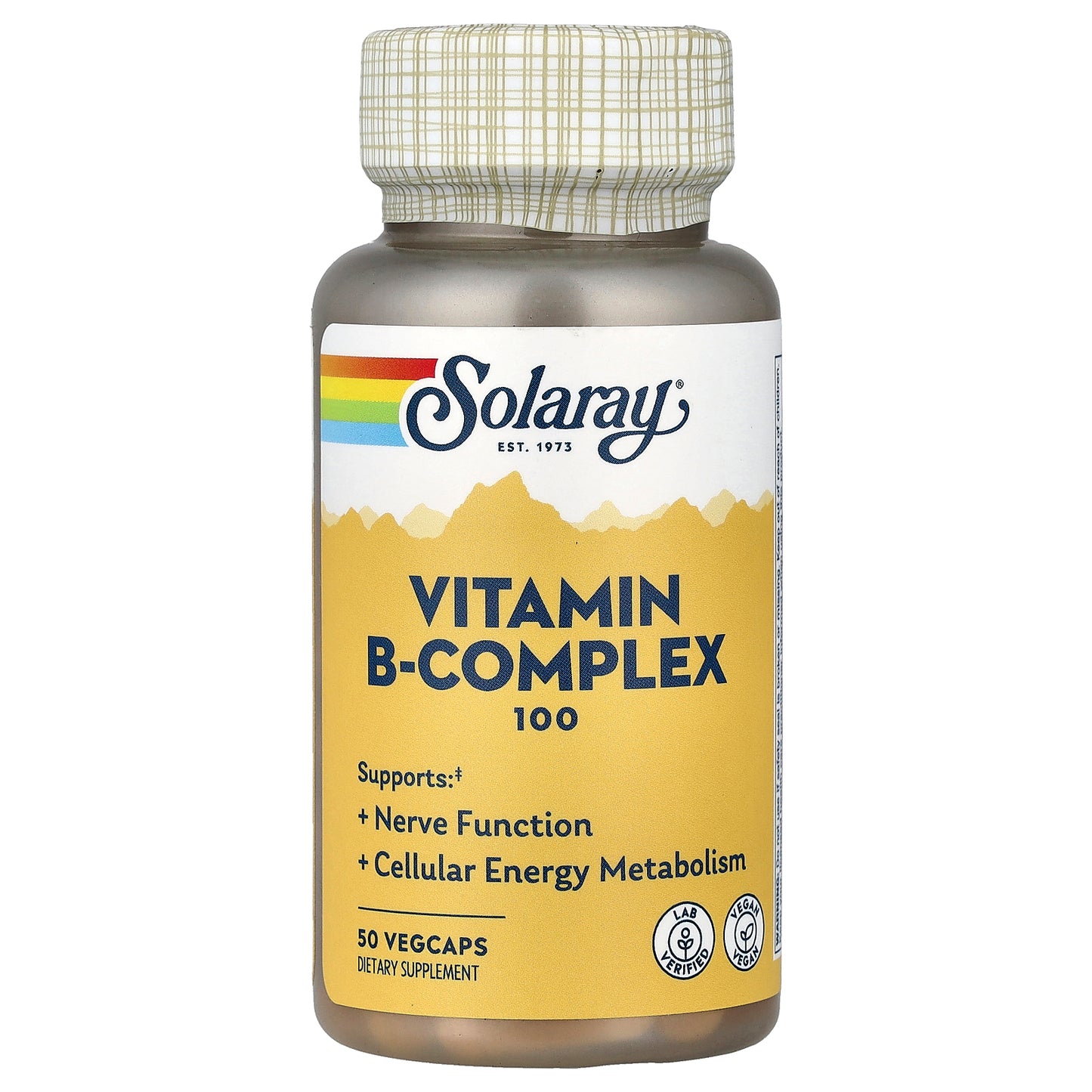 Solaray, Vitamin B-Complex 100, 50 VegCaps