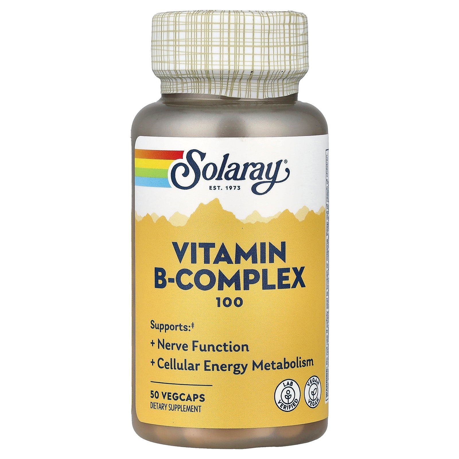 Solaray, Vitamin B-Complex 100, 50 VegCaps