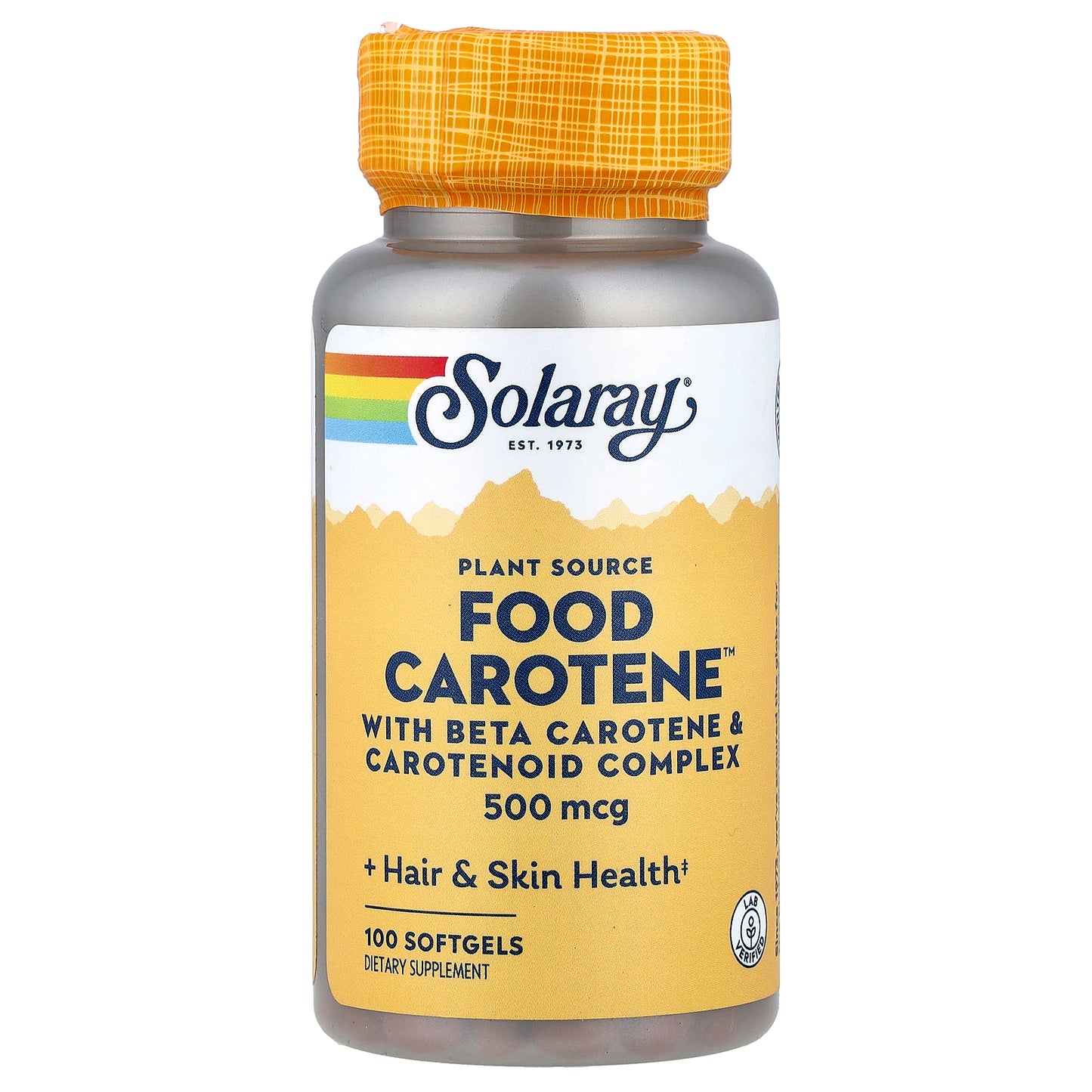 Solaray, Food Carotene™, 500 mcg, 100 Softgels