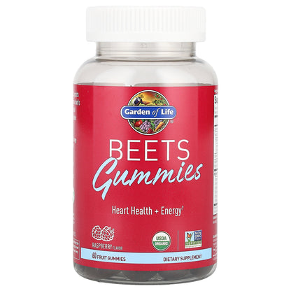 Garden of Life, Beets Gummies, Raspberry, 60 Fruit Gummies