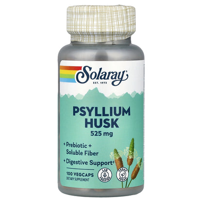 Solaray, Psyllium Husk, 525 mg , 100 VegCaps