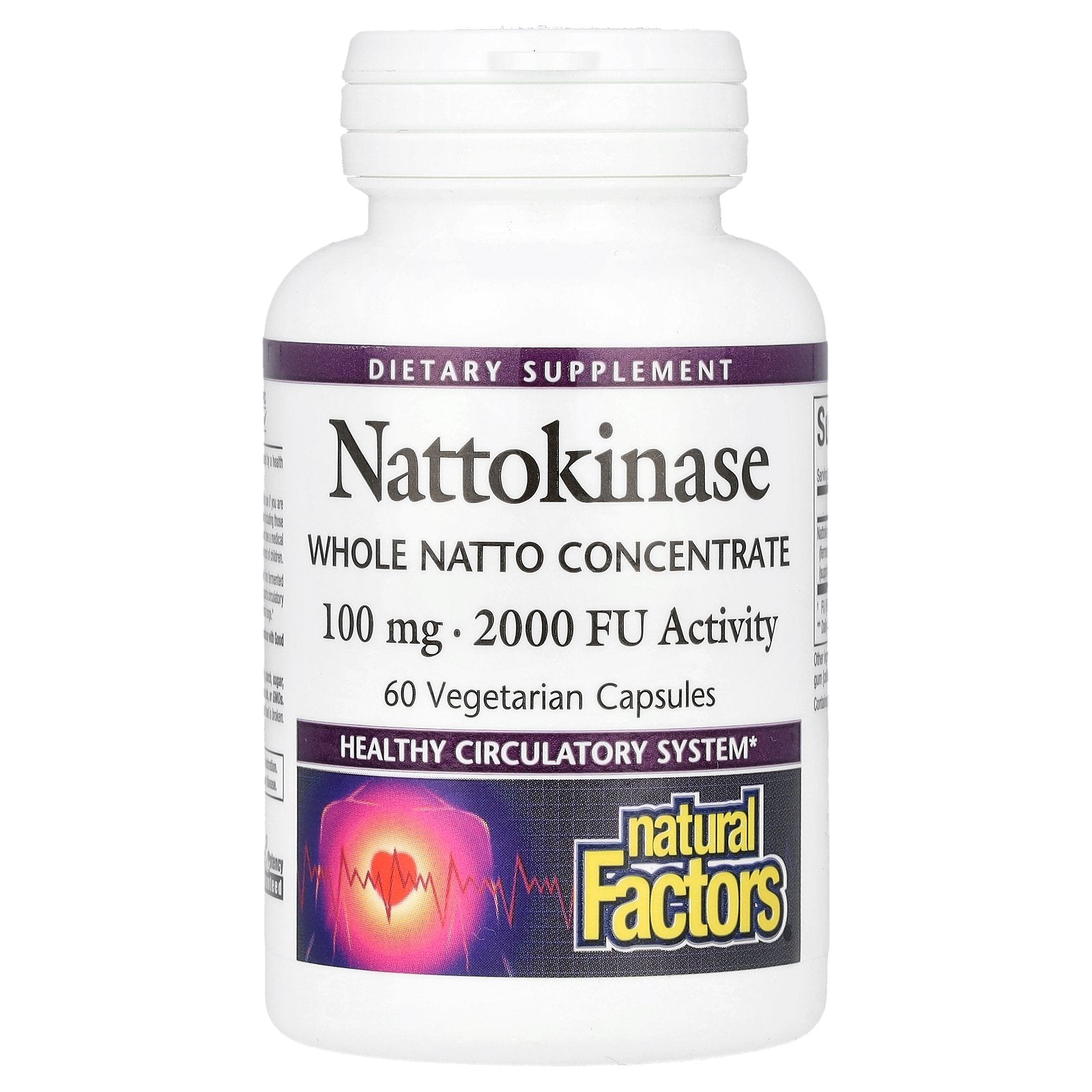 Natural Factors, Nattokinase, 100 mg, 60 Vegetarian Capsules