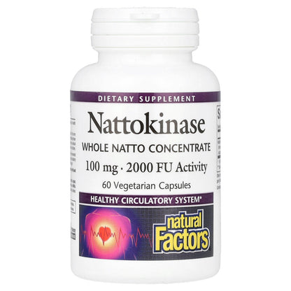 Natural Factors, Nattokinase, 100 mg, 60 Vegetarian Capsules