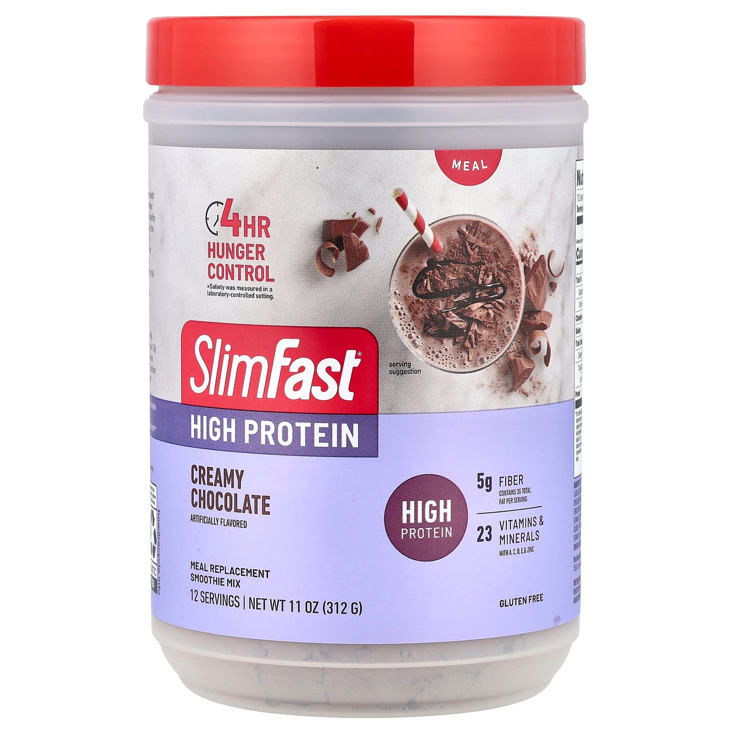 SlimFast, High Protein, Meal Replacement Smoothie Mix, Creamy Chocolate, 11 oz (312 g)