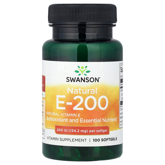 Swanson, Natural Vitamin E, 134.2 mg (200 IU) , 100 Softgels