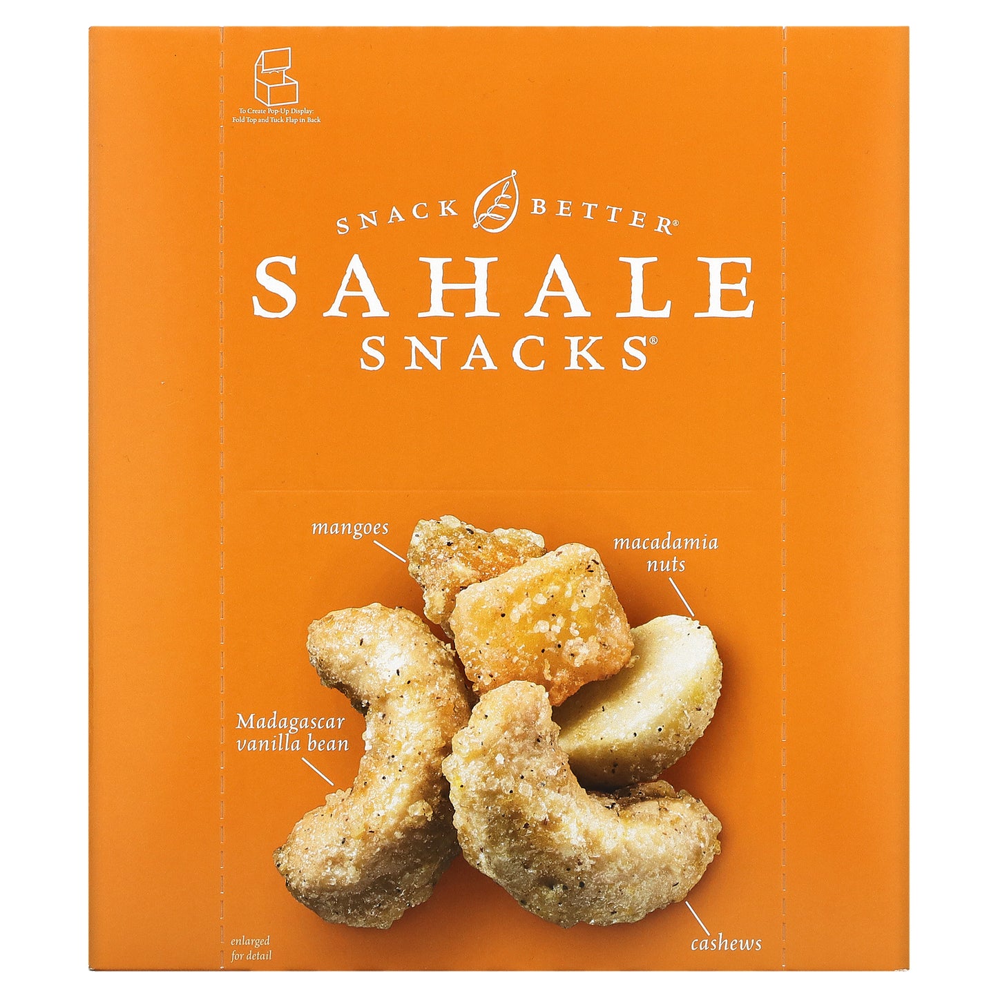 Sahale Snacks, Glazed Mix, Tangerine Vanilla Cashew-Macadamia, 9 Packs, 1.5 oz (42.5 g) Each