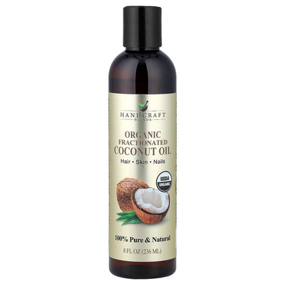 Handcraft Blends, Organic Fractionated Coconut Oil, 8 fl oz (236 ml)