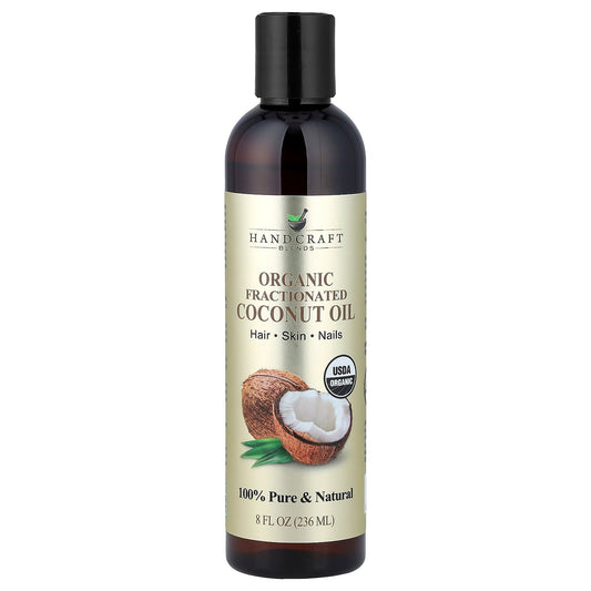Handcraft Blends, Organic Fractionated Coconut Oil, 8 fl oz (236 ml)