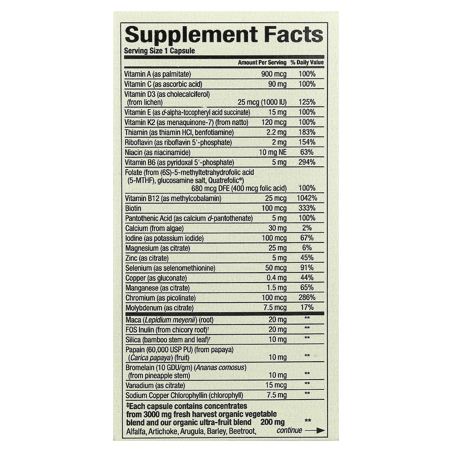 Natural Factors, Whole Earth & Sea®, Men's Multi, 60 Vegetarian Capsules