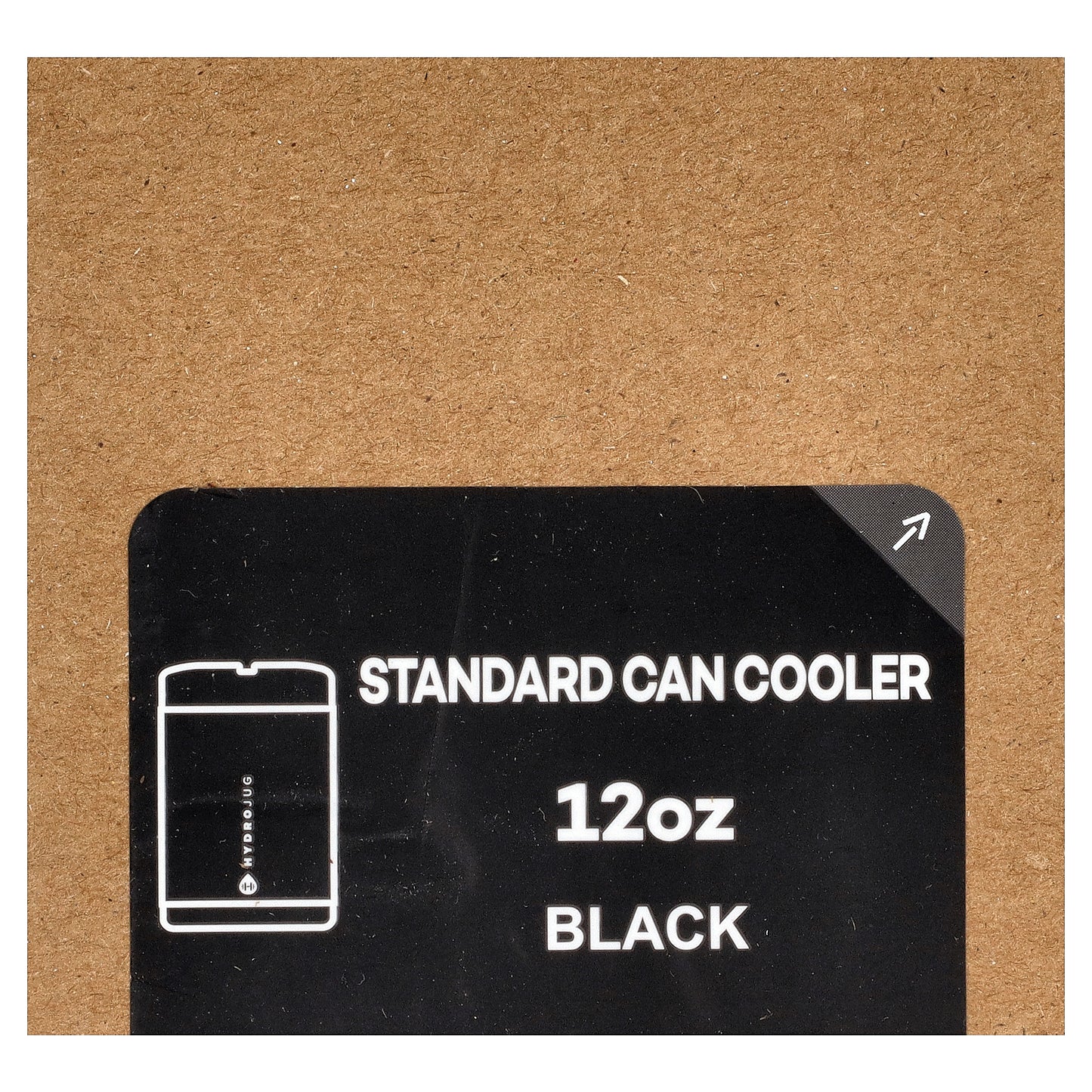 HydroJug, Standard Can Cooler, Black, 12 oz