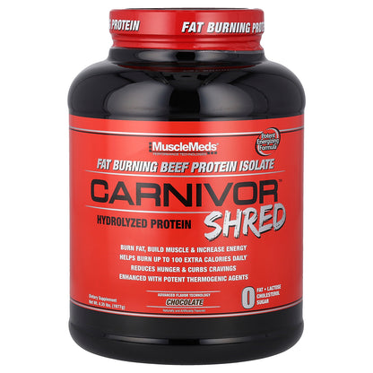 MuscleMeds, Carnivor Shred™, Hydrolyzed Protein, Chocolate, 4.35 lbs (1,977 g)