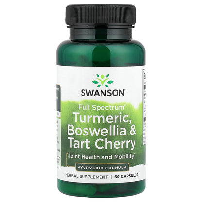Swanson, Full Spectrum®, Turmeric, Boswellia & Tart Cherry, 60 Capsules