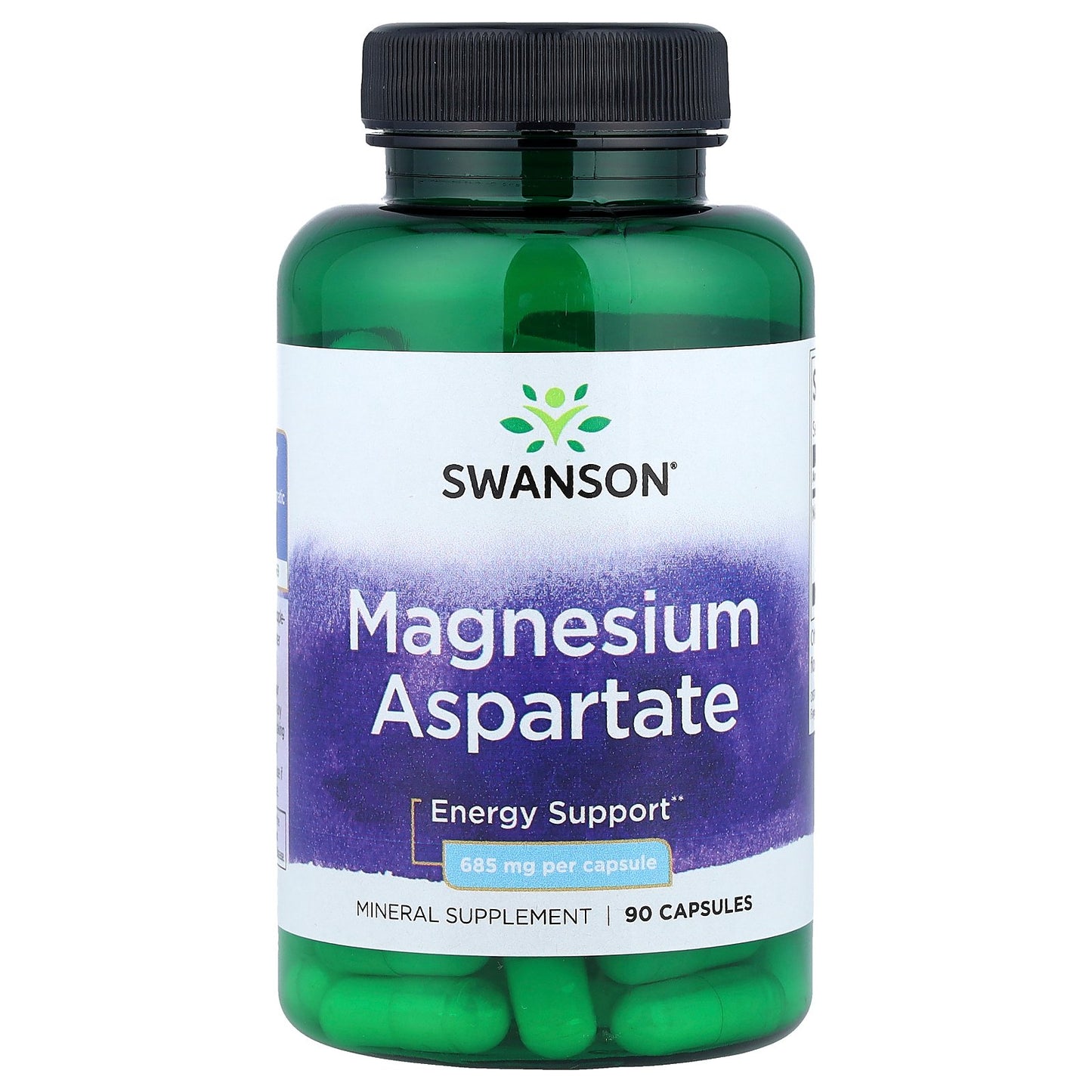 Swanson, Magnesium Aspartate, 685 mg, 90 Capsules