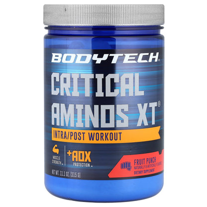 BodyTech, Critical Aminos XT®, Intra/Post Workout, Fruit Punch, 11.1 oz (315 g)