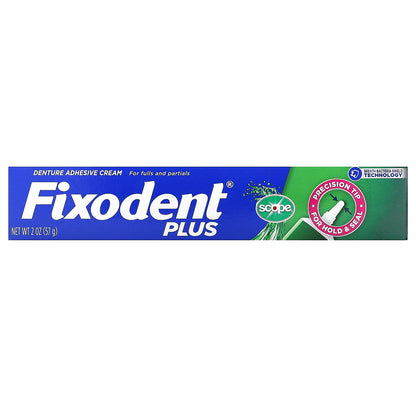 Fixodent, Plus, Dental Adhesive Cream, Scope, 2 oz (57 g)