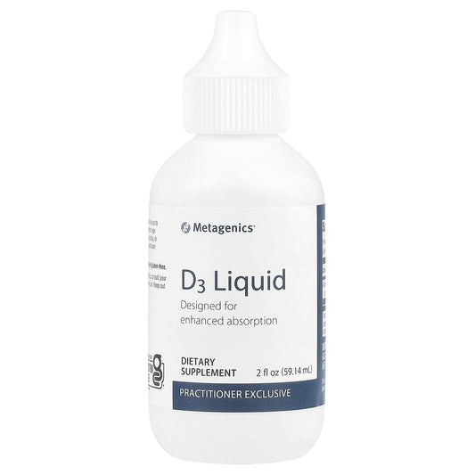 Metagenics, Vitamin D3 Liquid, 25 mcg, 2 fl oz (59.14 ml)