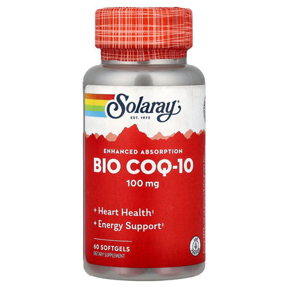 Solaray, Bio COQ-10, Enhanced Absorption, 60 Softgels