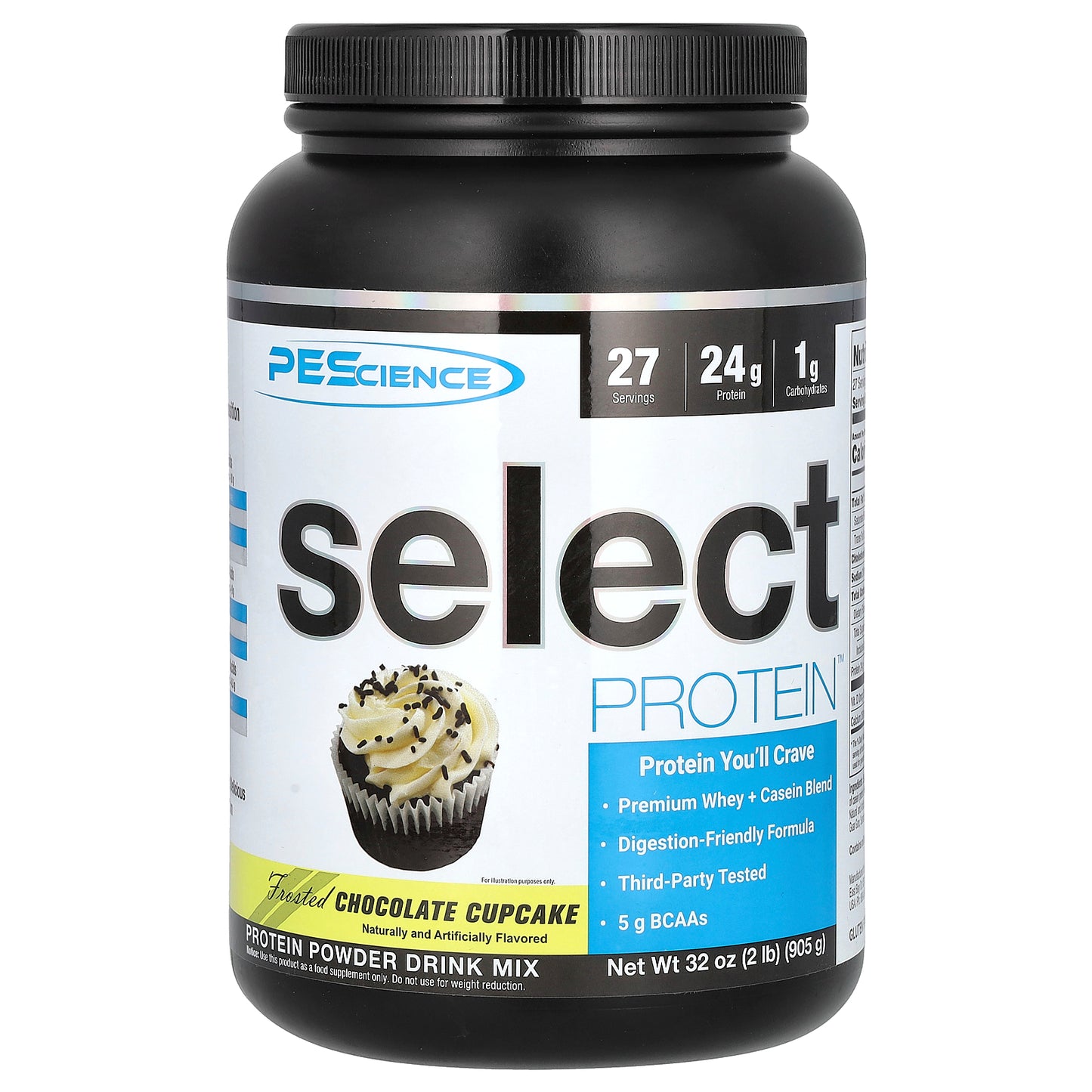 PEScience, Select Protein™, Frosted Chocolate Cupcake, 2 lb (905 g)