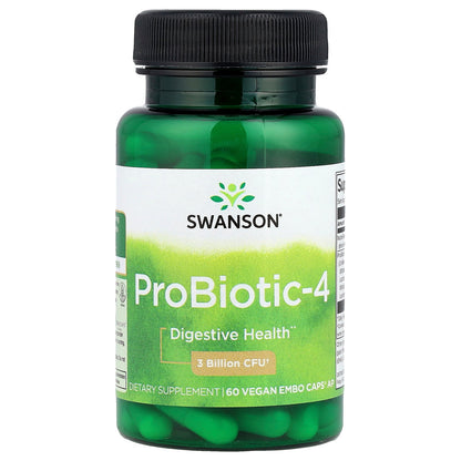 Swanson, ProBiotic-4, 60 Vegan Embo Caps® AP