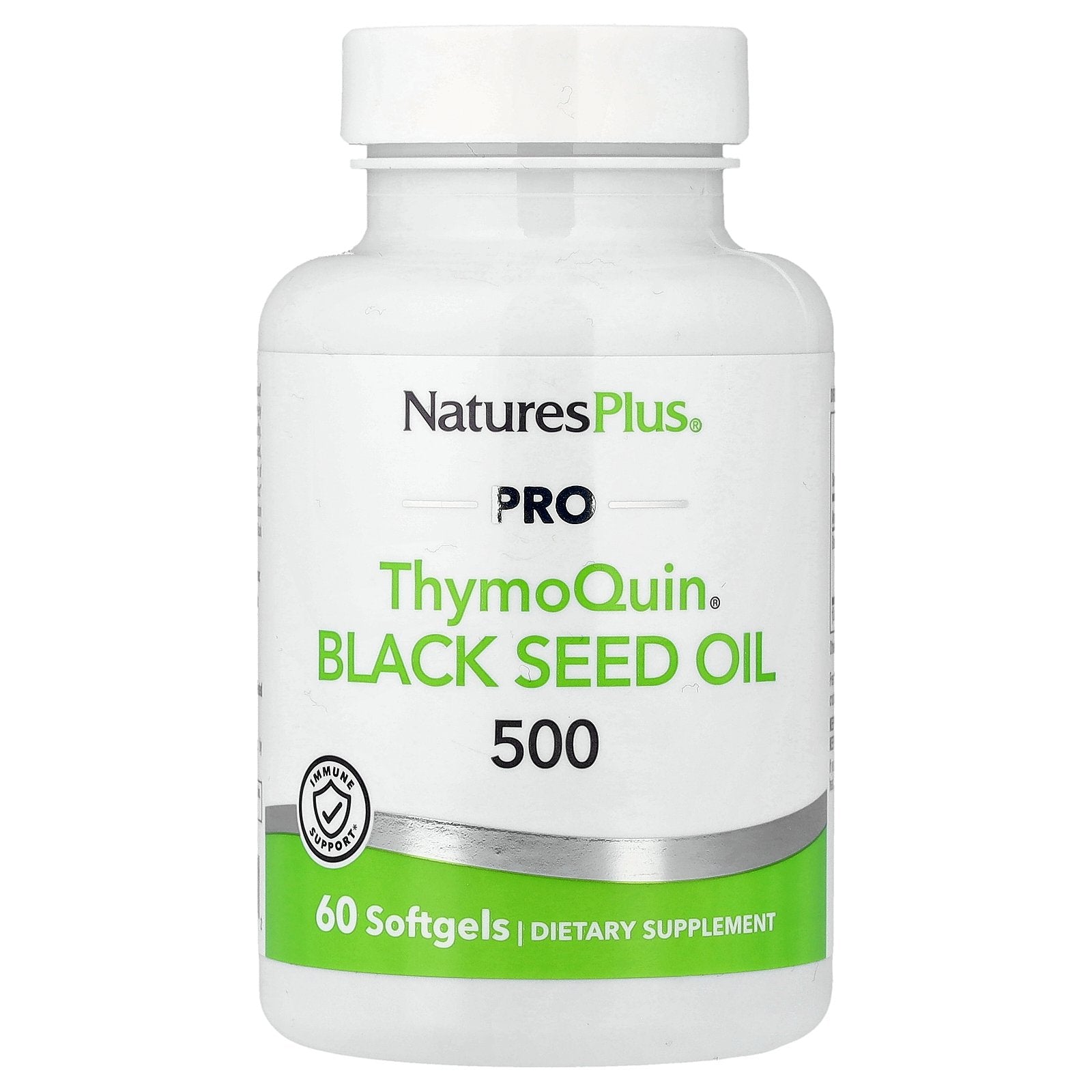 NaturesPlus, Pro ThymoQuin® Black Seed Oil 500, 60 Softgels (500 mg per Softgel)