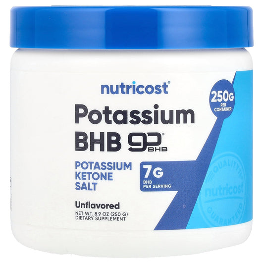 Nutricost, Potassium BHB, goBHB®, Unflavored, 8.9 oz (250 g)