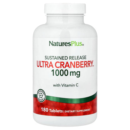 NaturesPlus, Ultra Cranberry™, Sustained Release, 180 Tablets