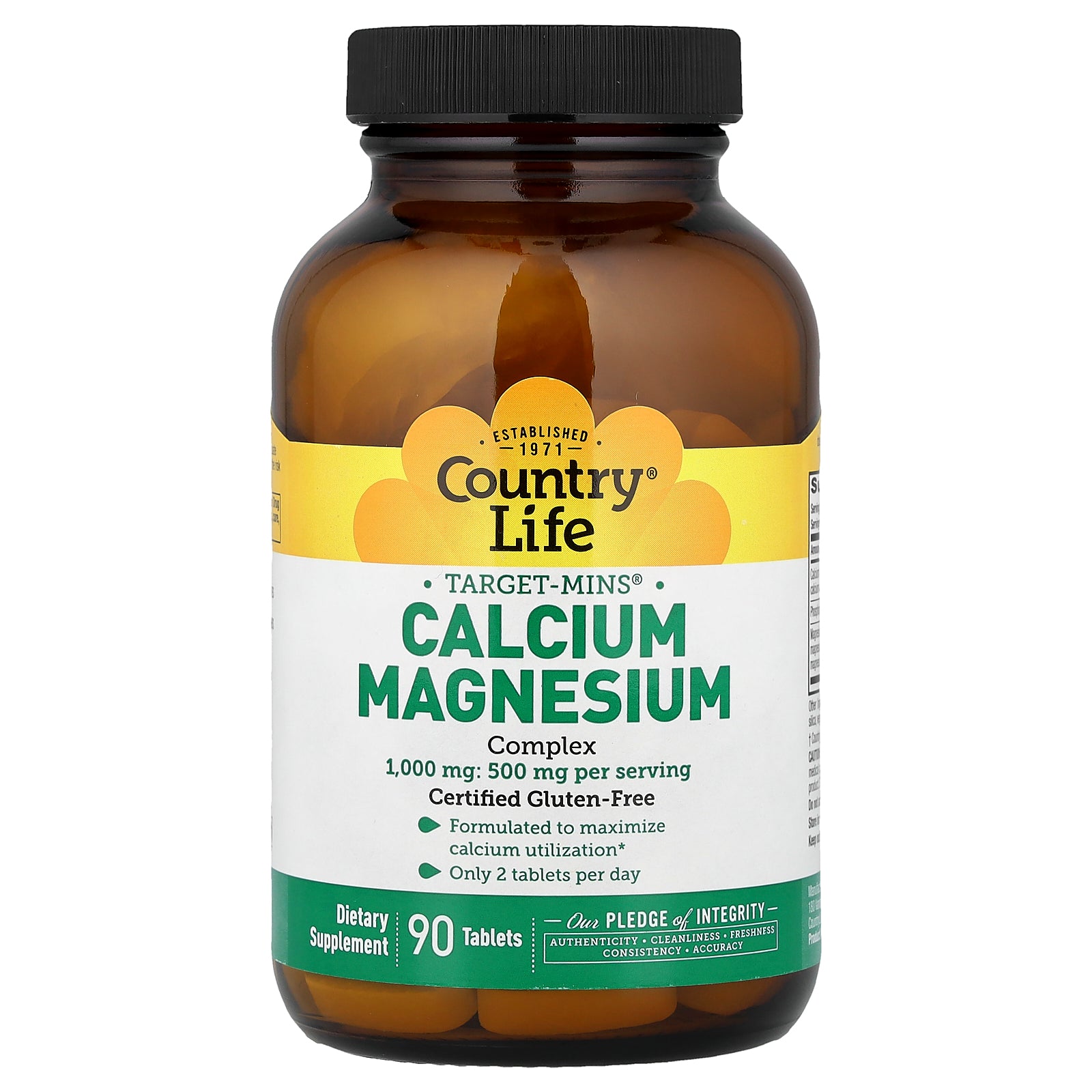 Country Life, Target-Mins®, Calcium Magnesium Complex, 90 Tablets