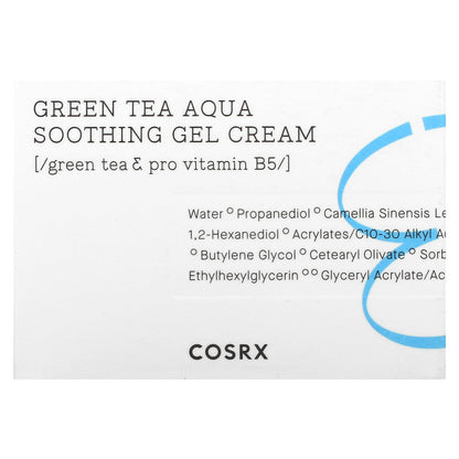 CosRx, Hydrium, Green Tea Aqua Soothing Gel Cream, 1.69 fl oz (50 ml)