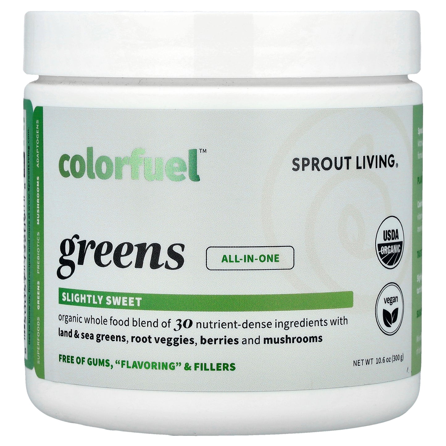 Sprout Living, Colorfuel™ Greens, 10.6 oz (300 g)