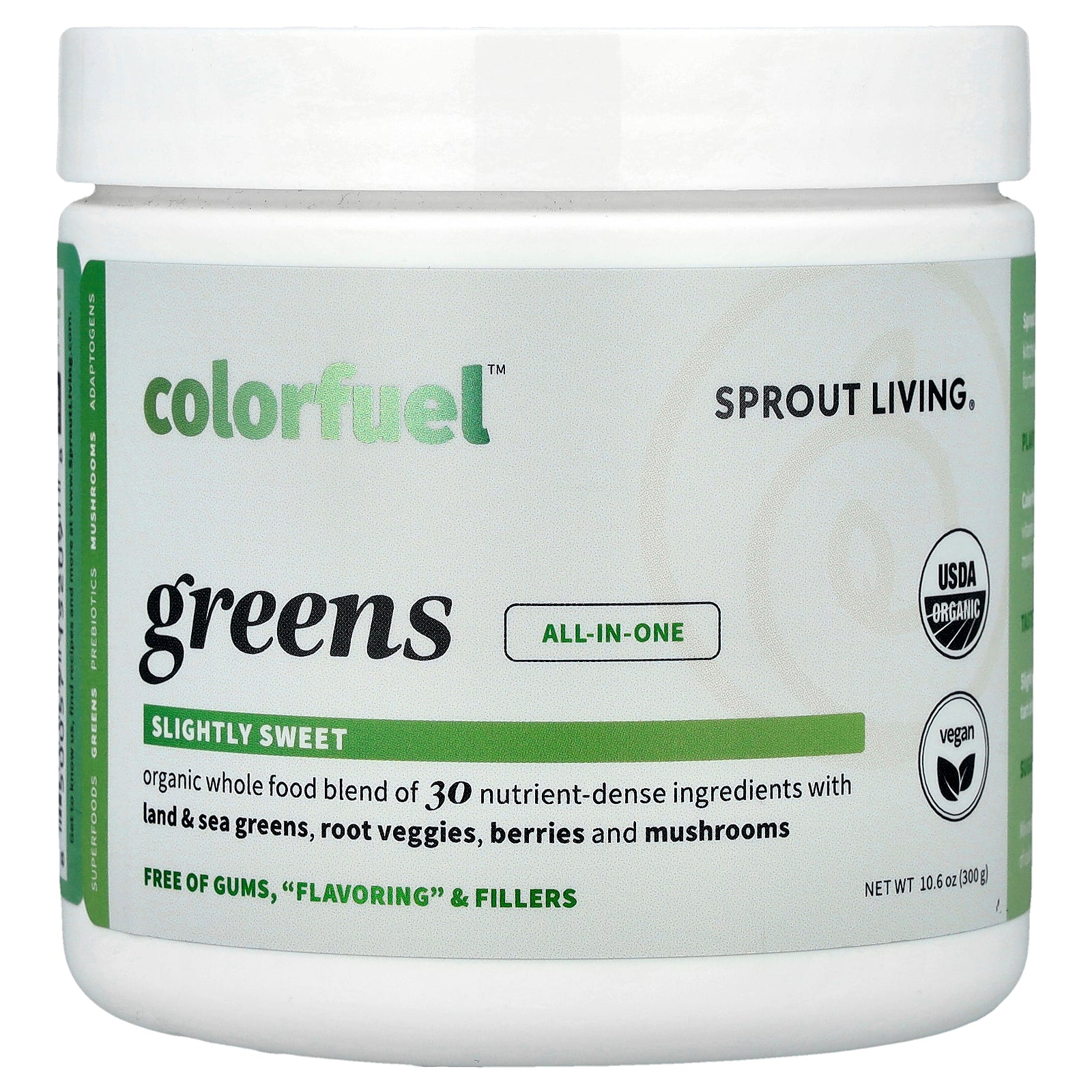 Sprout Living, Colorfuel™ Greens, 10.6 oz (300 g)
