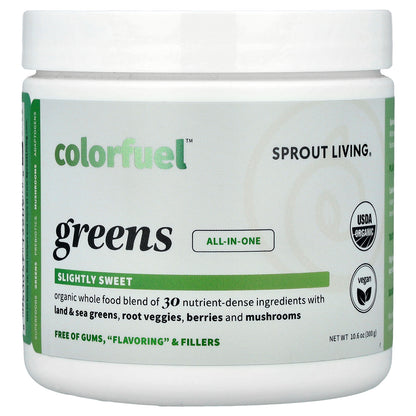 Sprout Living, Colorfuel™ Greens, 10.6 oz (300 g)