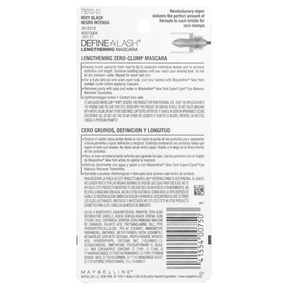 Maybelline, Define-A-Lash, Lengthening Mascara, 801 Very Black, 0.22 fl oz (6.5 ml)