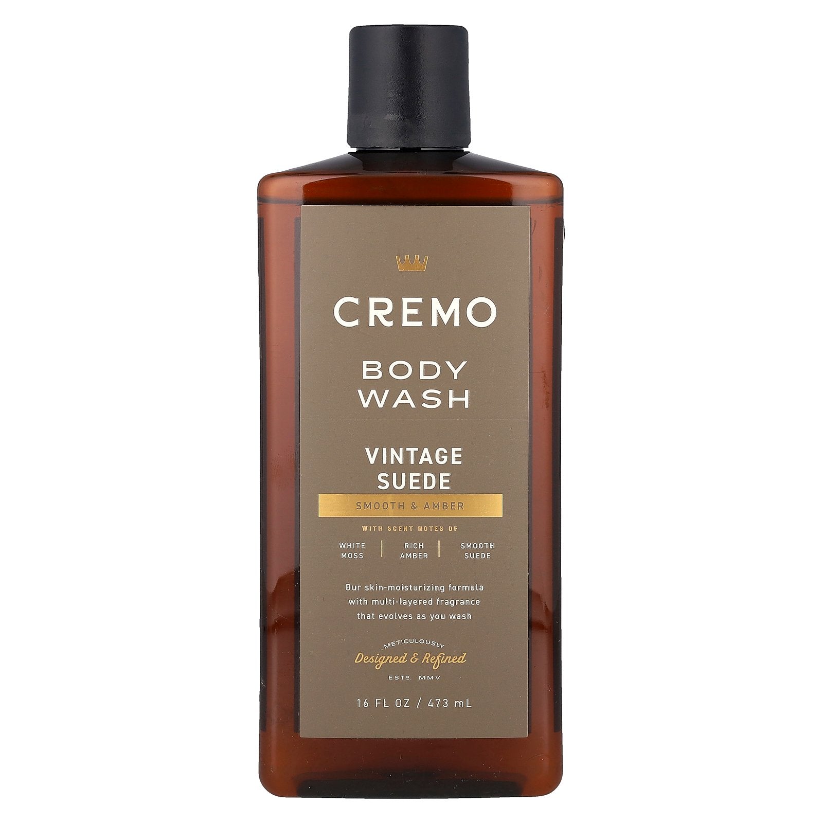 Cremo, Body Wash, Vintage Suede, 16 fl oz (473 ml)