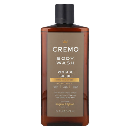 Cremo, Body Wash, Vintage Suede, 16 fl oz (473 ml)