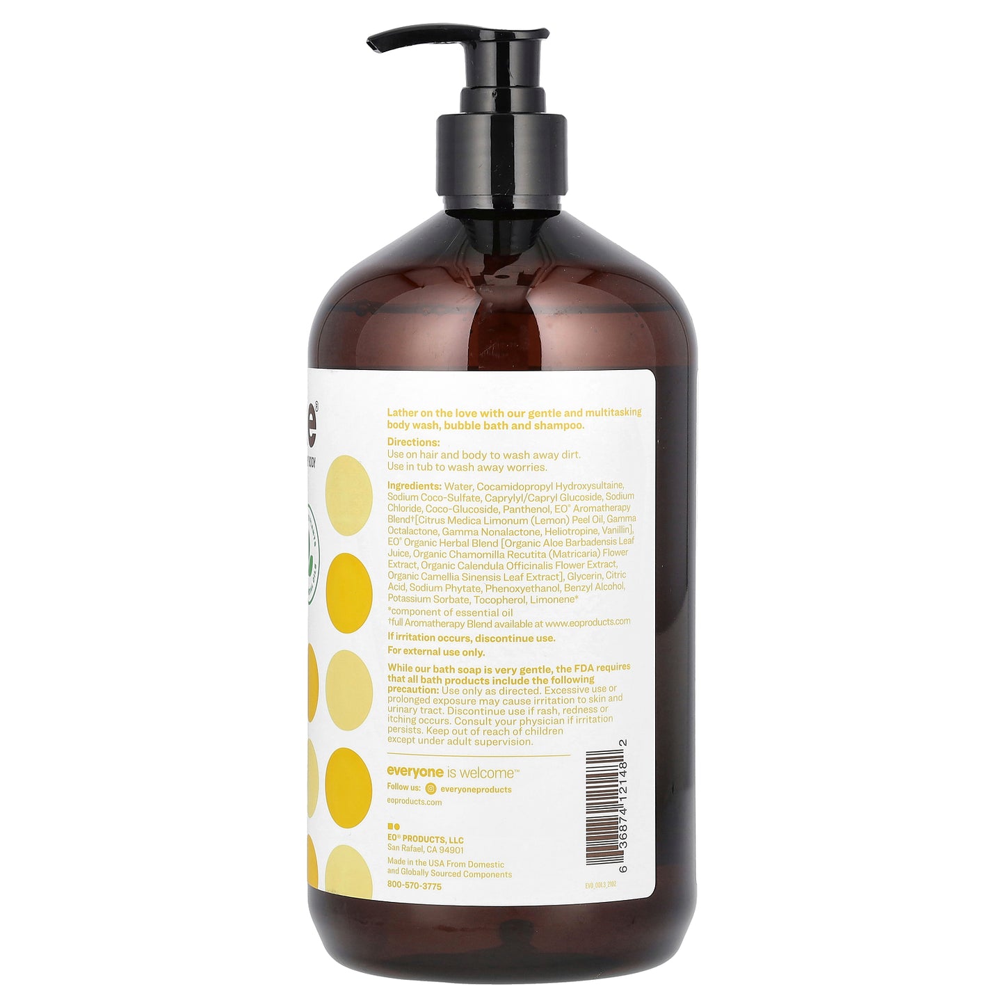 Everyone, 3 in 1 Soap, Coconut + Lemon, 32 fl oz (946 ml)