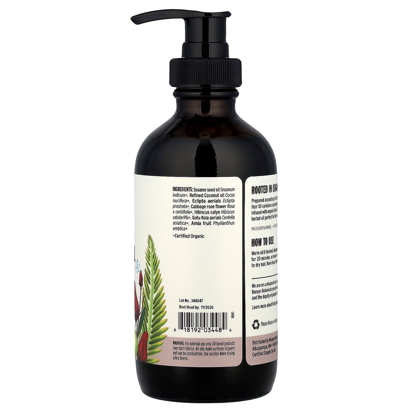 Banyan Botanicals, Organic Healthy Hair Oil, 8 fl oz (236 ml)