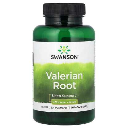 Swanson, Valerian Root, 475 mg, 100 Capsules
