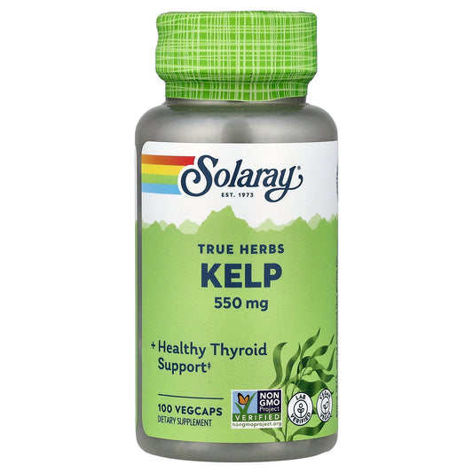 Solaray, True Herbs, Kelp, 100 Vegcaps
