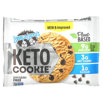 Lenny & Larry's, KETO COOKIE, Chocolate Chip, 12 Cookies, 1.6 oz (45 g) Each