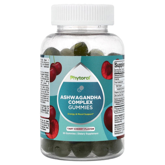 Phytoral, Ashwagandha Complex Gummies, Tart Cherry, 90 Gummies