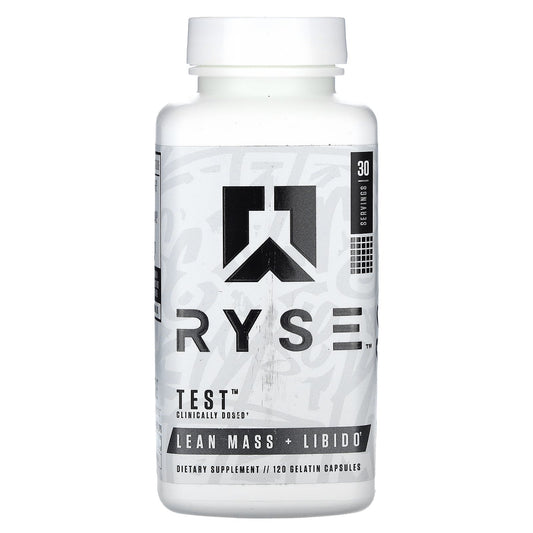 RYSE, Test, Lean Mass + Libido, 120 Gelatin Capsules