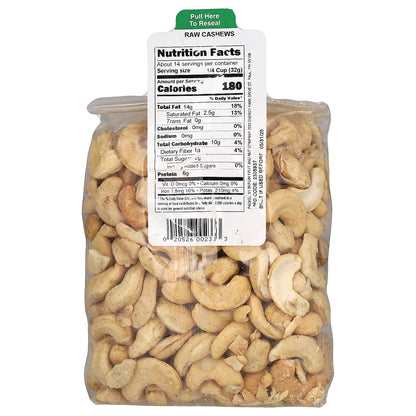 Bergin Fruit and Nut Company, Raw Cashews, 16 oz (454 g)