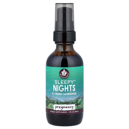 WishGarden Herbs, Sleepy™ Nights & Fresh Mornings, Pregnancy, 2 fl oz (59 ml)
