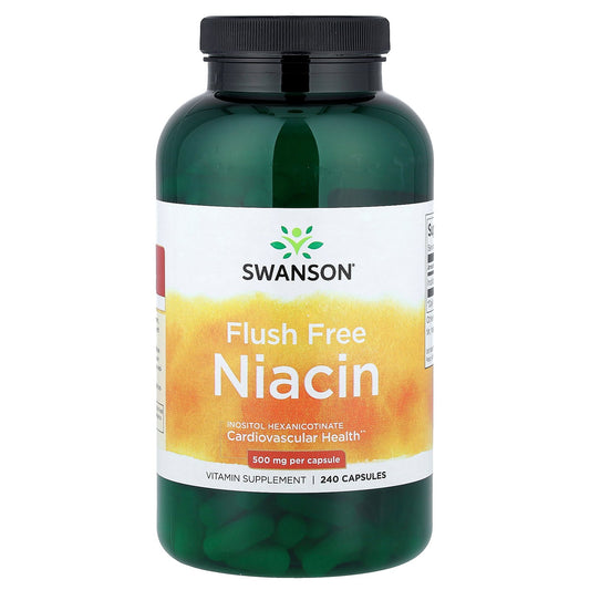 Swanson, Flush Free Niacin, 500 mg, 240 Capsules