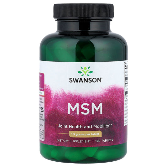 Swanson, MSM, 1,500 mg, 120 Tablets
